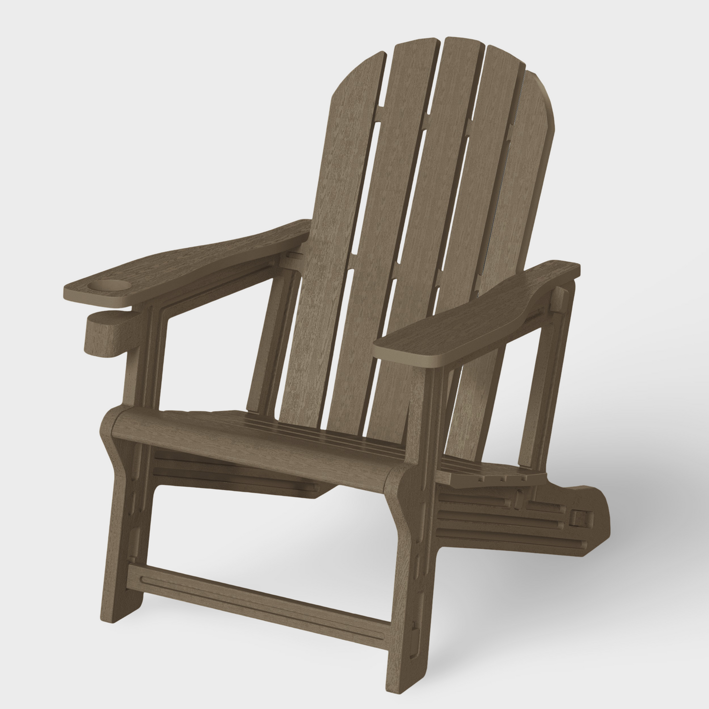 Snap'n Lock Adirondack Chair with Cupholder (No Tools or Hardware)