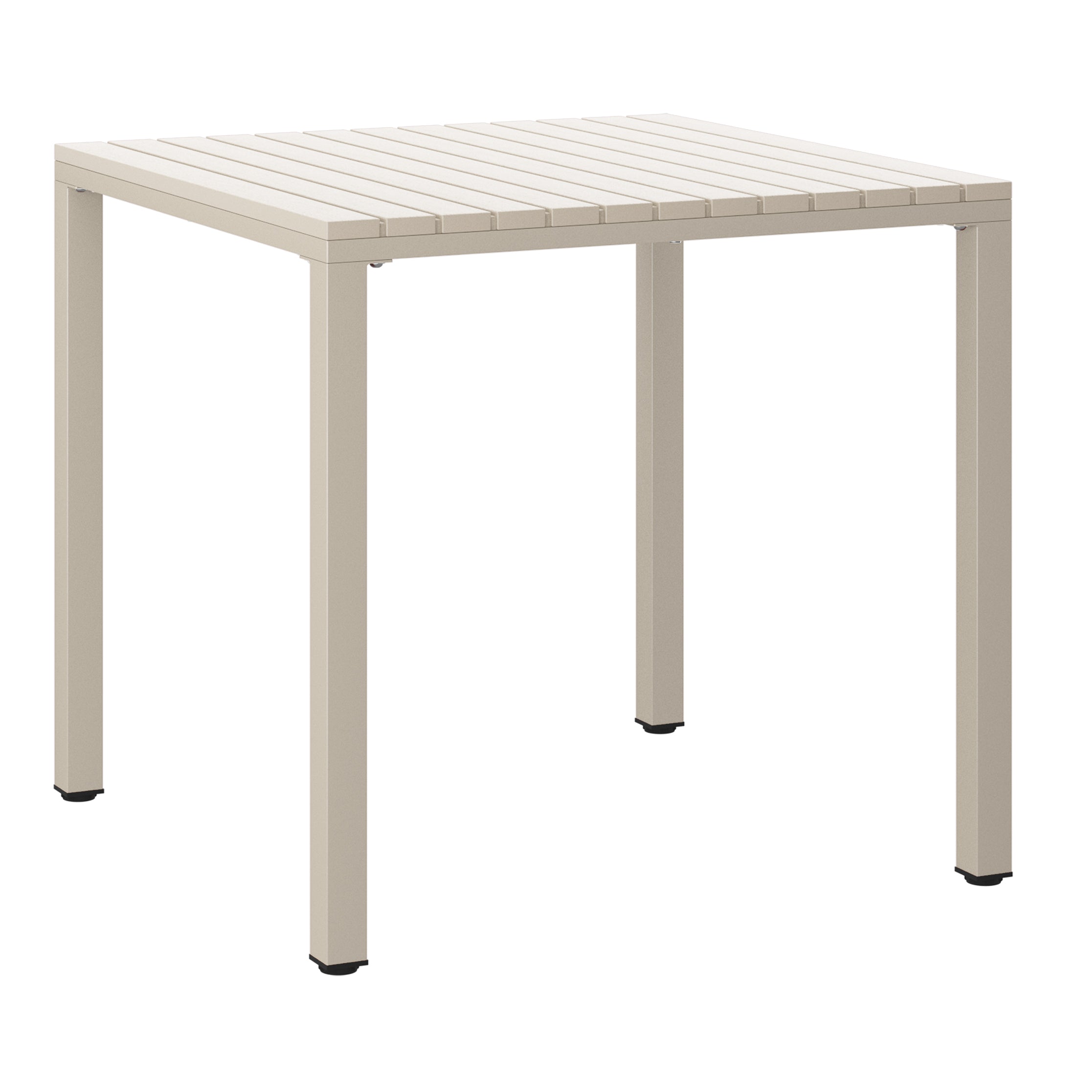 Polyform 31.5" Square Dining Table with Metal Frame