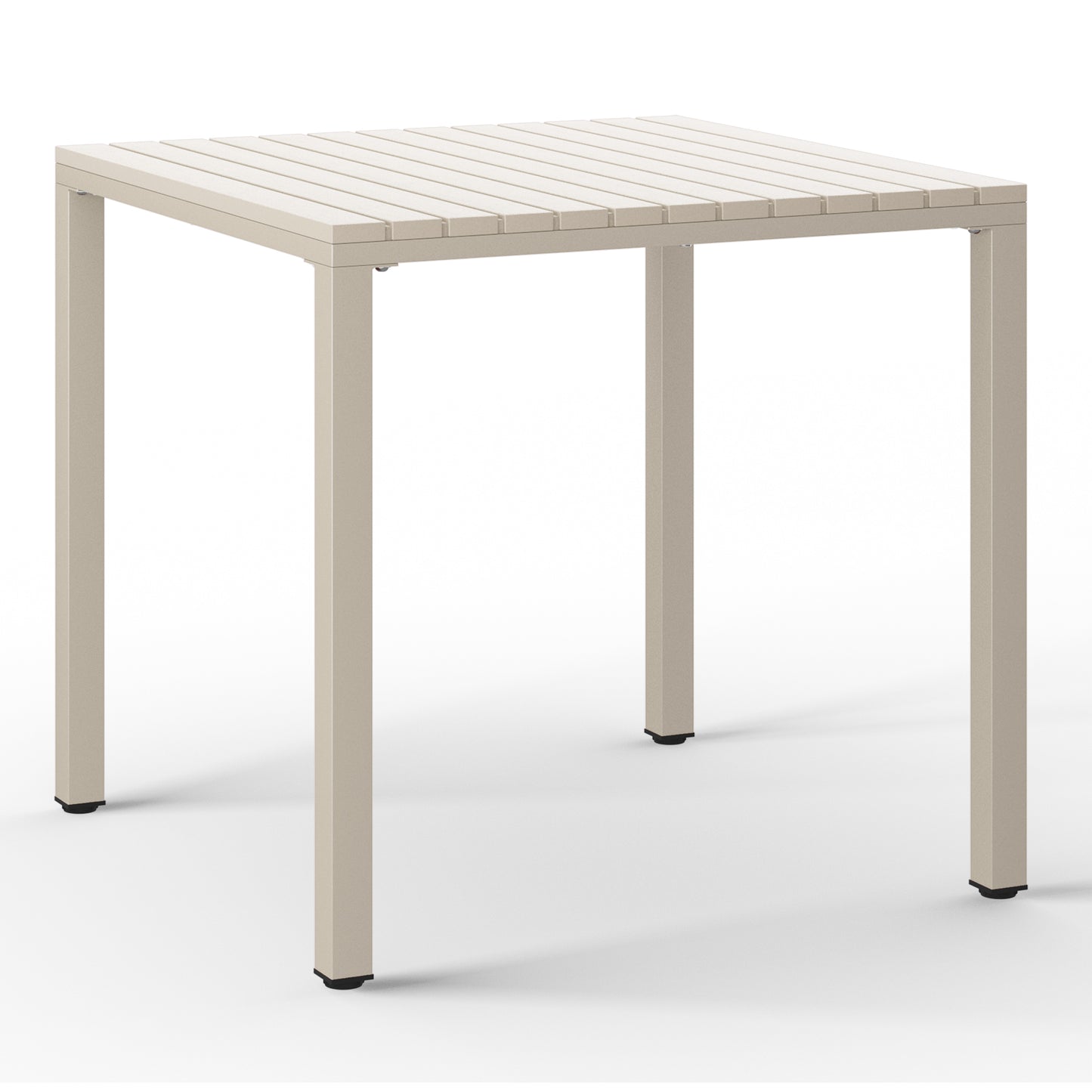 Polyform 31.5" Square Dining Table with Metal Frame