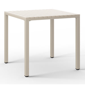 Polyform 31.5" Square Dining Table with Metal Frame