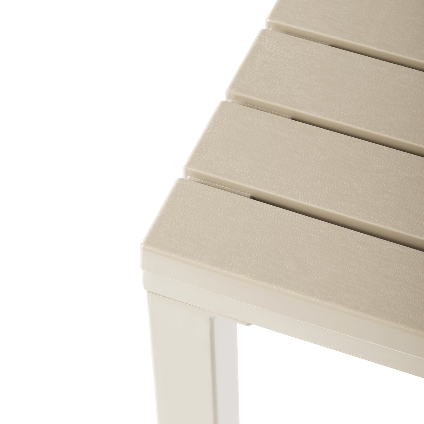 Polyform 31.5" Square Dining Table with Metal Frame