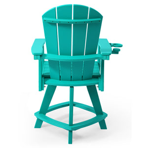 Chatham Adirondack Swivel Counter Chair with Cup Holder