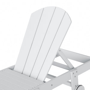 Chatham All-Weather Outdoor Adirondack Reclining Sun Lounger With Wheels
