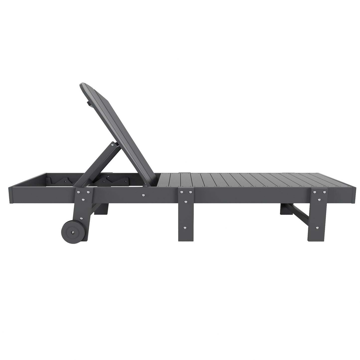 Chatham All-Weather Outdoor Adirondack Reclining Sun Lounger With Wheels