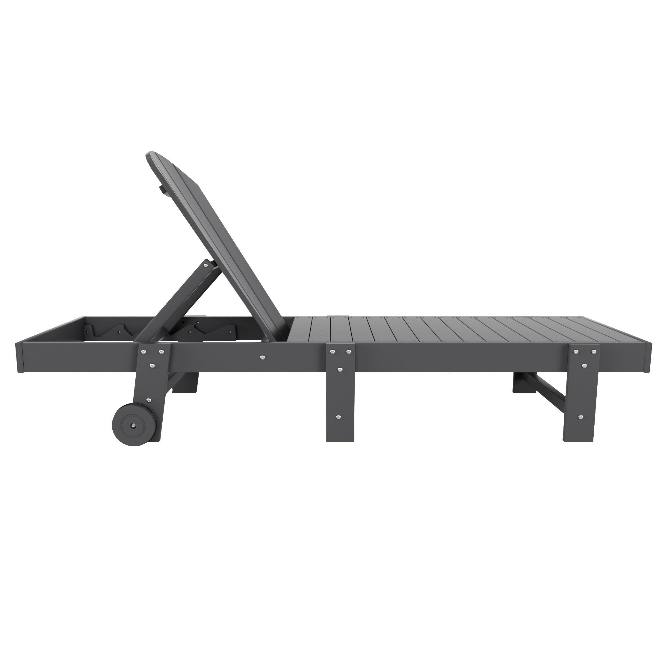 Chatham All-Weather Outdoor Adirondack Reclining Sun Lounger With Wheels