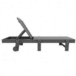Chatham All-Weather Outdoor Adirondack Reclining Sun Lounger With Wheels