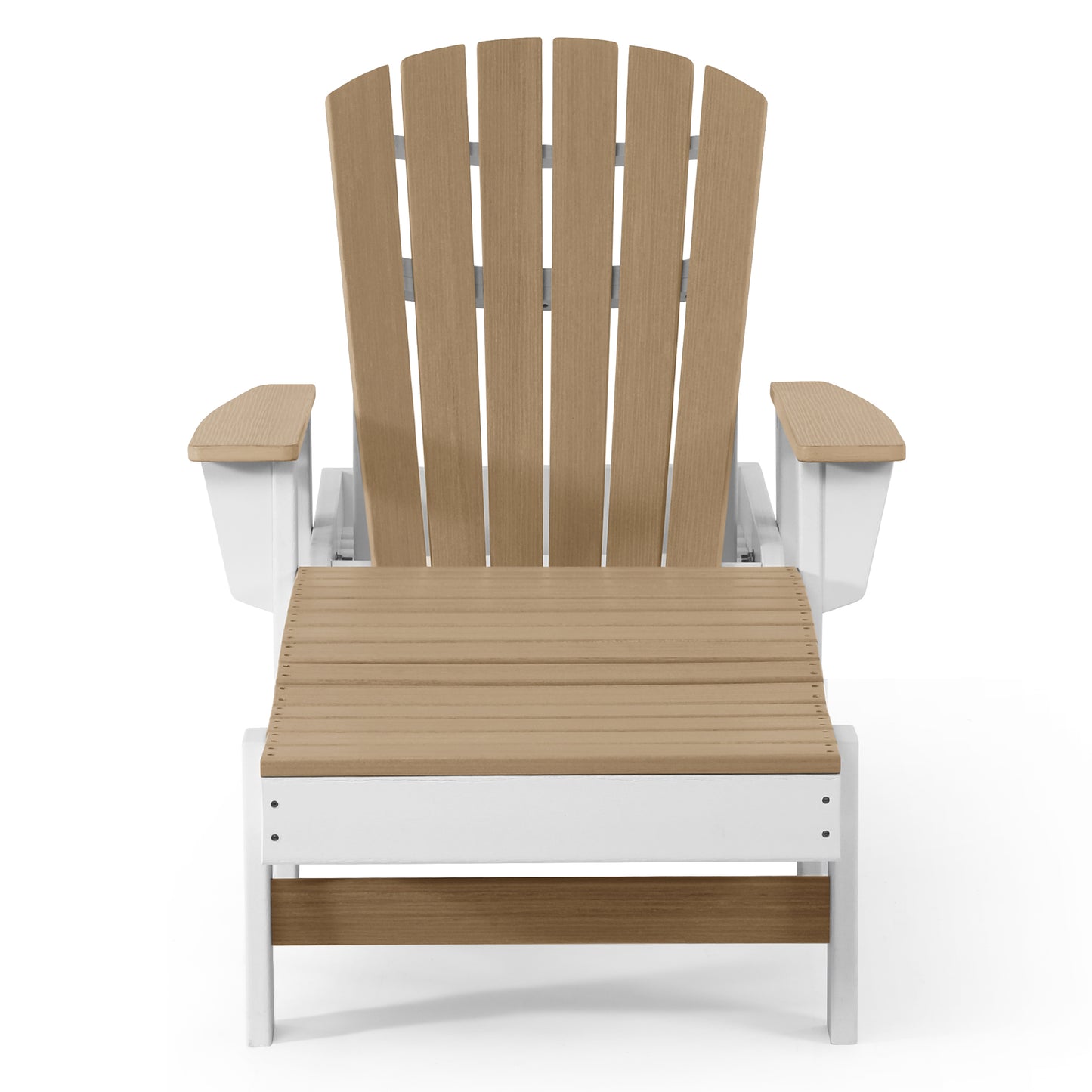 Heritage Ridge Adirondack Chaise Lounge with Arms and Wheels With Cup Holder