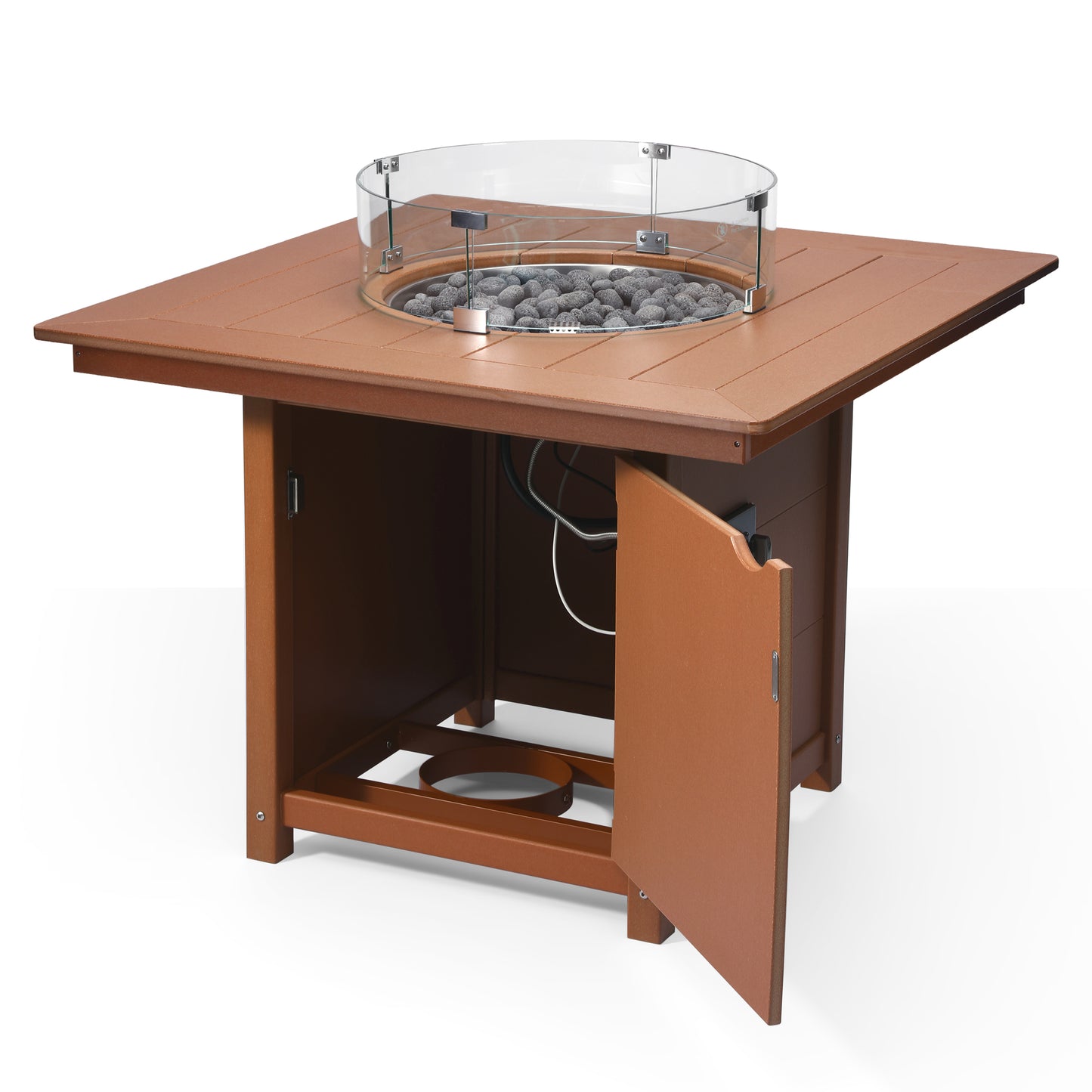 Sedona Square 42" Dining Fire Pit Table