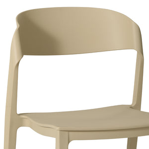 Patio Stacking Dining Side Chair (Set of 2)