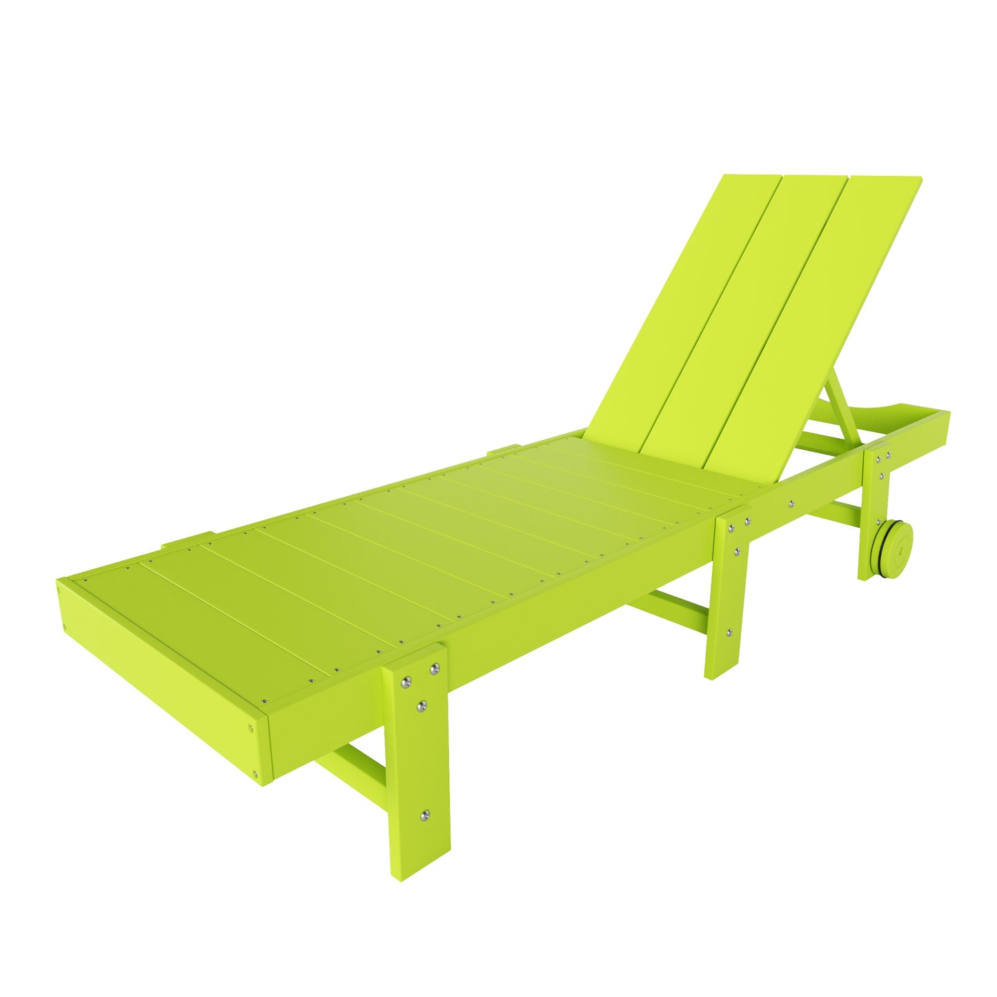 Malibu Modern All-Weather Outdoor Reclining Sun Lounger With Wheels