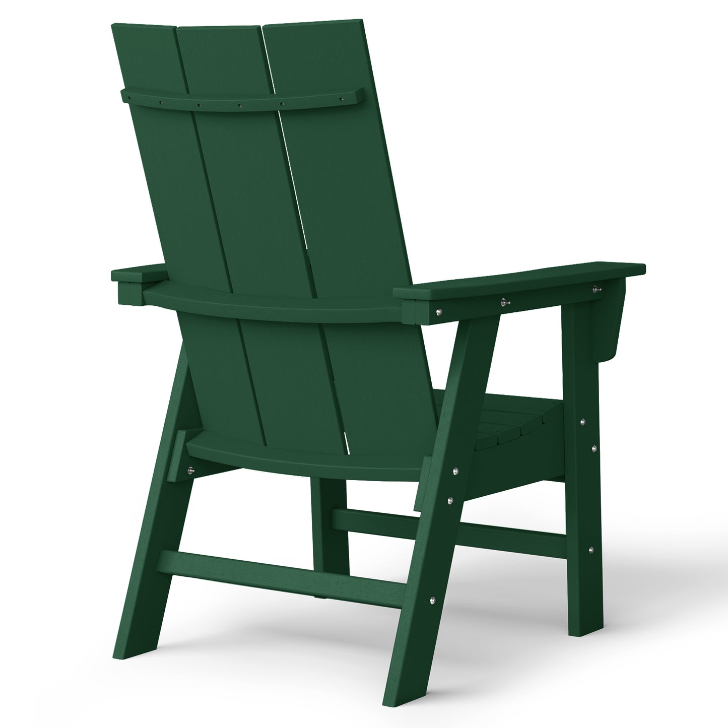 Malibu Modern All-Weather Outdoor Contoured Adirondack Dining Chair