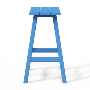 Stockholm All-Weather Outdoor Saddle Counter Stool (24" Height)