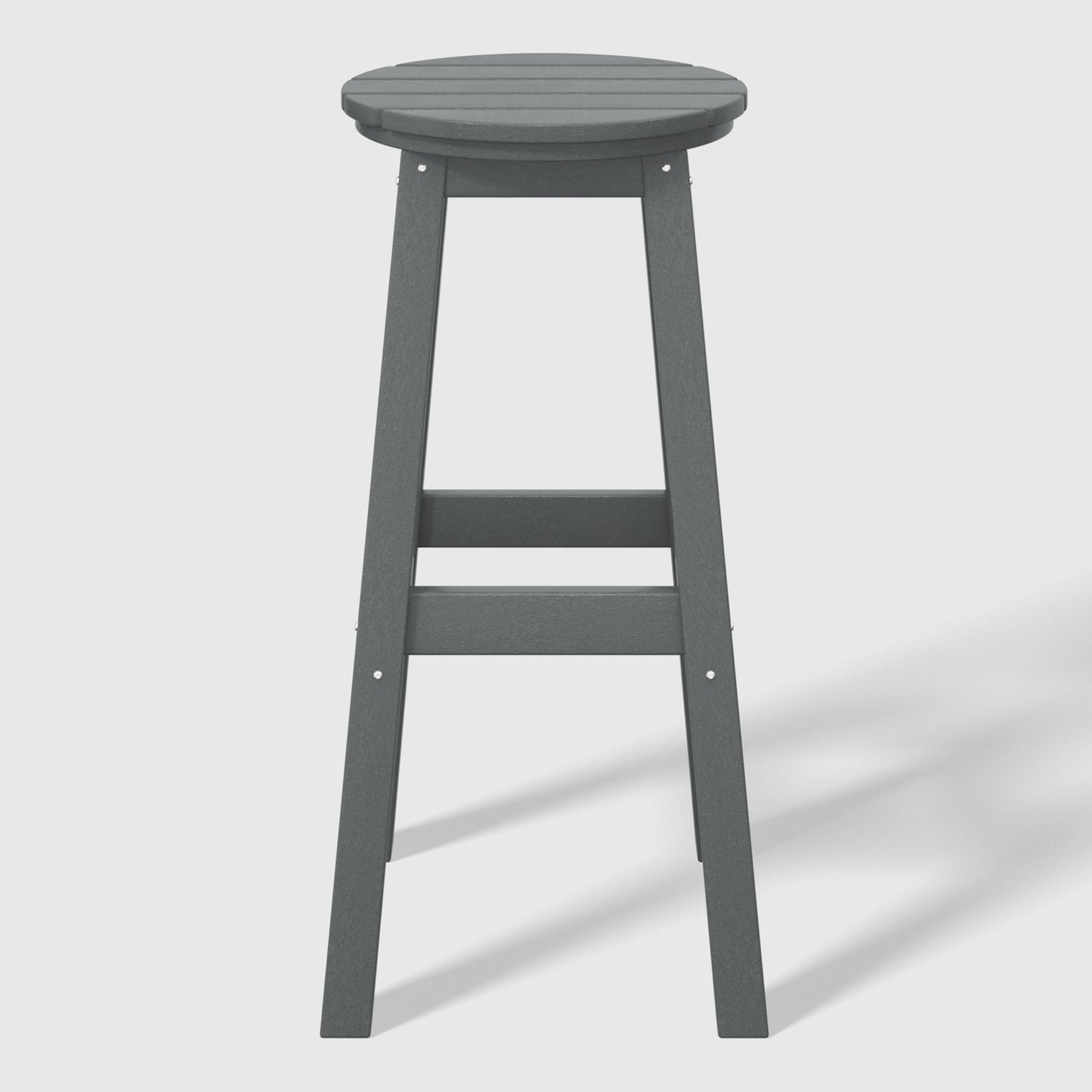 Stockholm All-Weather Outdoor Round Bar Stool (29" Height)