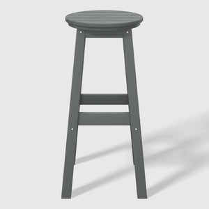 Stockholm All-Weather Outdoor Round Bar Stool (29" Height)