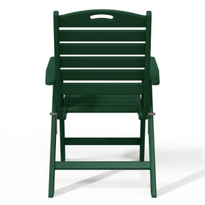Aarhus All-Weather Outdoor Patio Folding Tall Back Dining Chair (38" High)