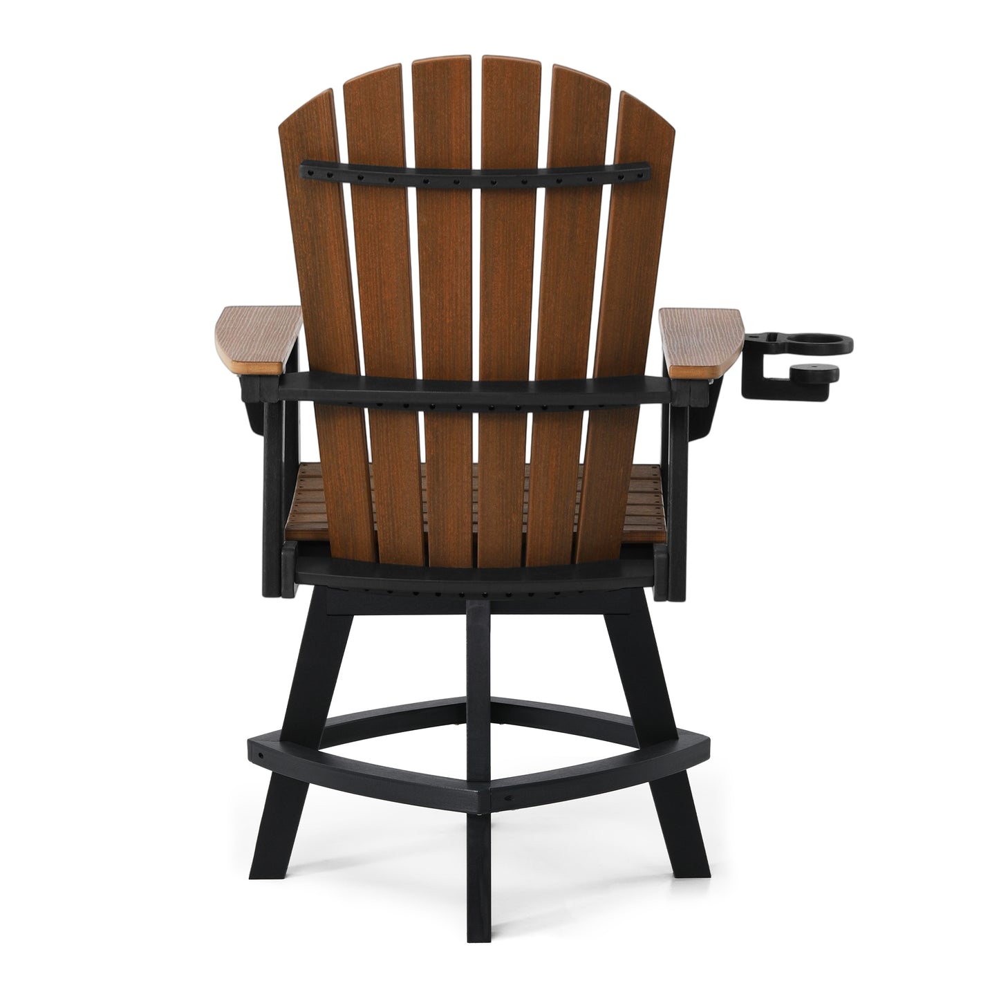 Heritage Ridge Adirondack Swivel Counter Chair With Cup Holder