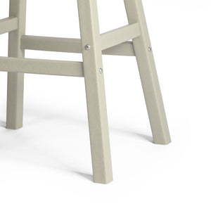 Stockholm All-Weather Outdoor Saddle Bar Stool (29" Height)