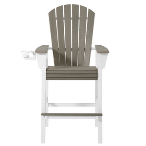 Heritage Ridge Adirondack Bar Chair With Cup Holder