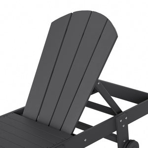 Chatham All-Weather Outdoor Adirondack Reclining Sun Lounger With Wheels