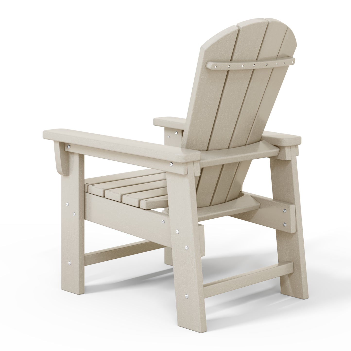 Tiny Terraces Kids' All-Weather Outdoor Poly Adirondack Chair