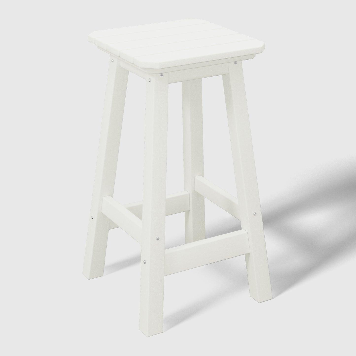 Stockholm  All-Weather Outdoor Square Counter Stool (24" Seat Height)