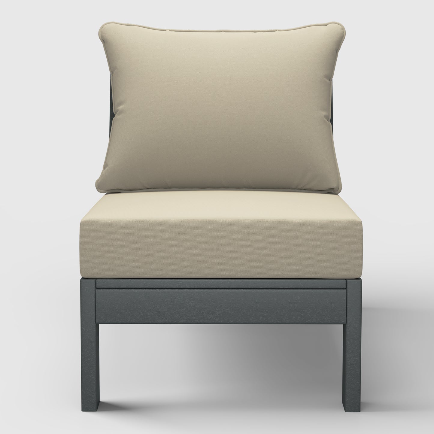 Scottsdale All-Weather Outdoor Modular Deep Seating Armless Chair (with Optional Cushions)
