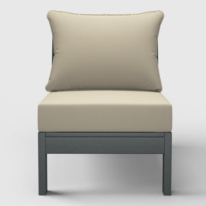 Scottsdale All-Weather Outdoor Modular Deep Seating Armless Chair (with Optional Cushions)