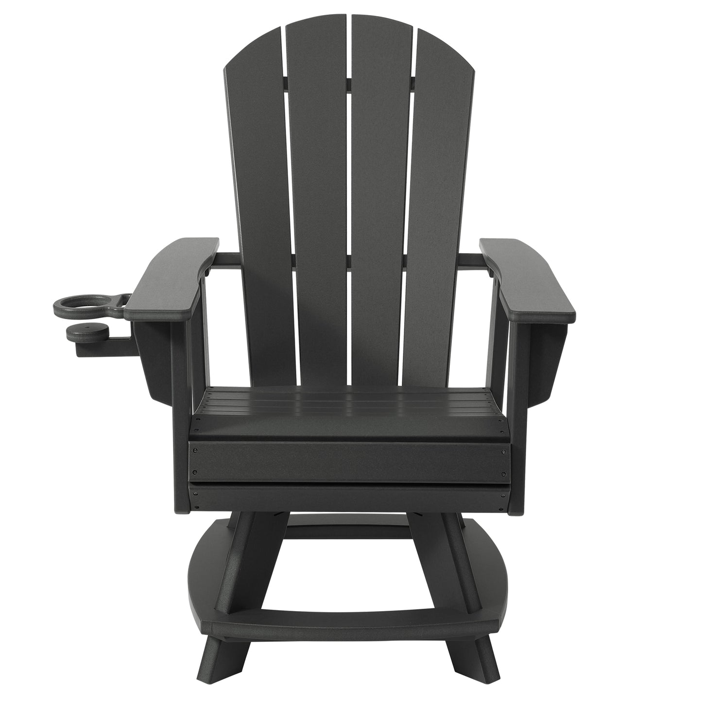 Adirondack Swivel Dining Chair with Cup Holder With Cup Holder