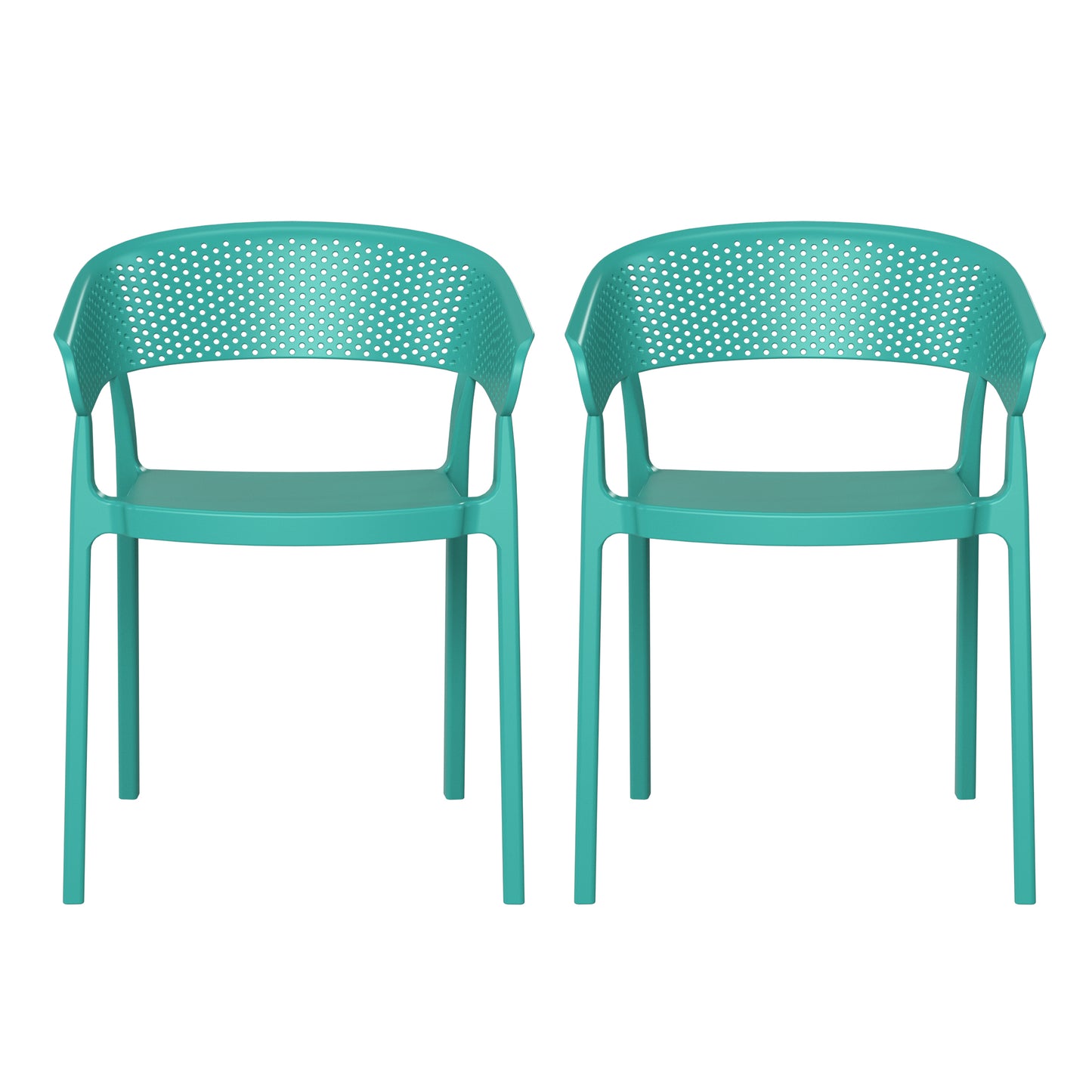 Polyform Stacking Dining Arm Chair (Set of 2)