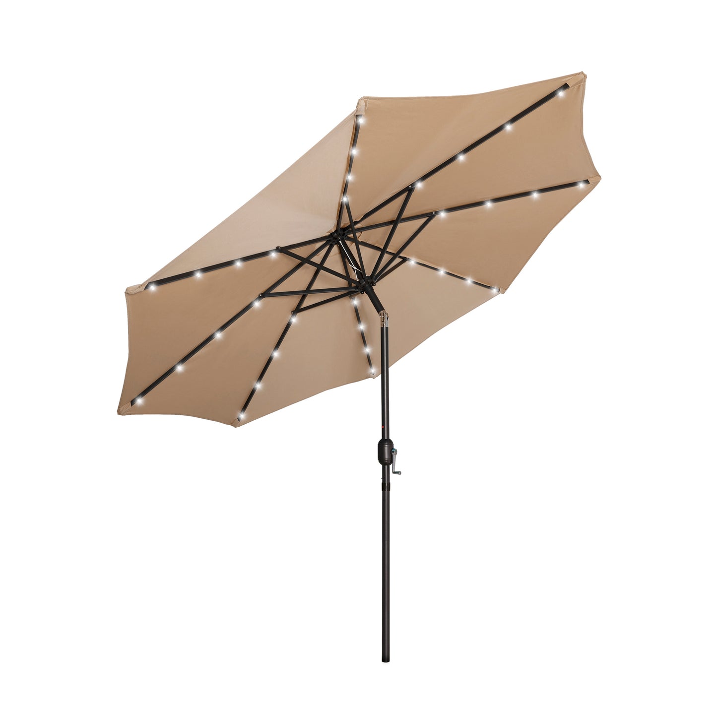 Kona 9ft Market Umbrella with Solar LED Lights