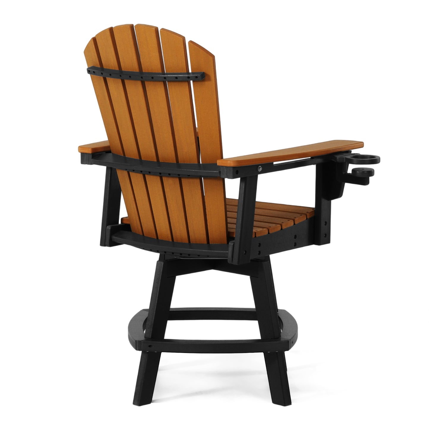 Heritage Ridge Adirondack Swivel Counter Chair With Cup Holder