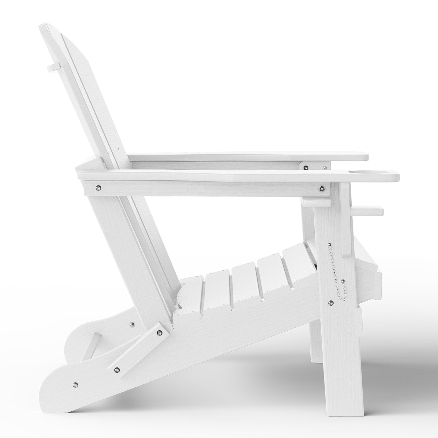 Chatham All-Weather Outdoor Folding Adirondack Chair with Cup Holder