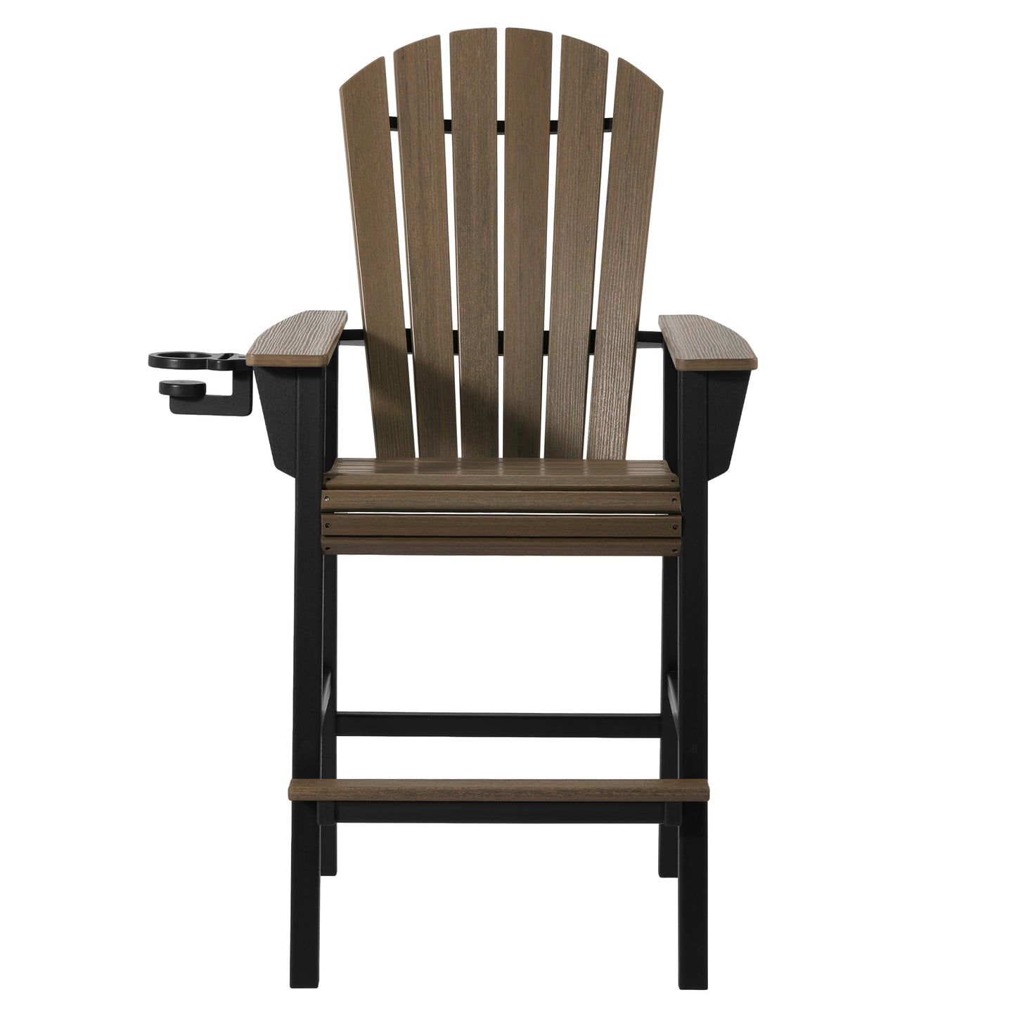 Heritage Ridge Adirondack Bar Chair With Cup Holder