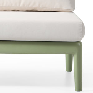 Polyform Deep Seating Armless Chair with Cushions