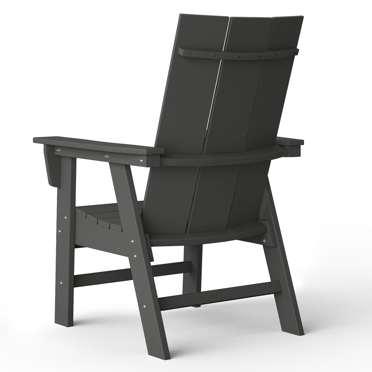 Malibu Modern All-Weather Outdoor Contoured Adirondack Dining Chair