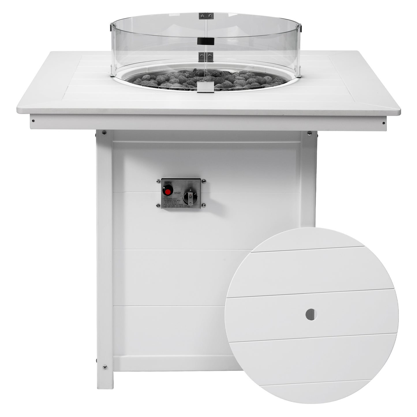 Sedona Square 42" Counter Fire Pit Table