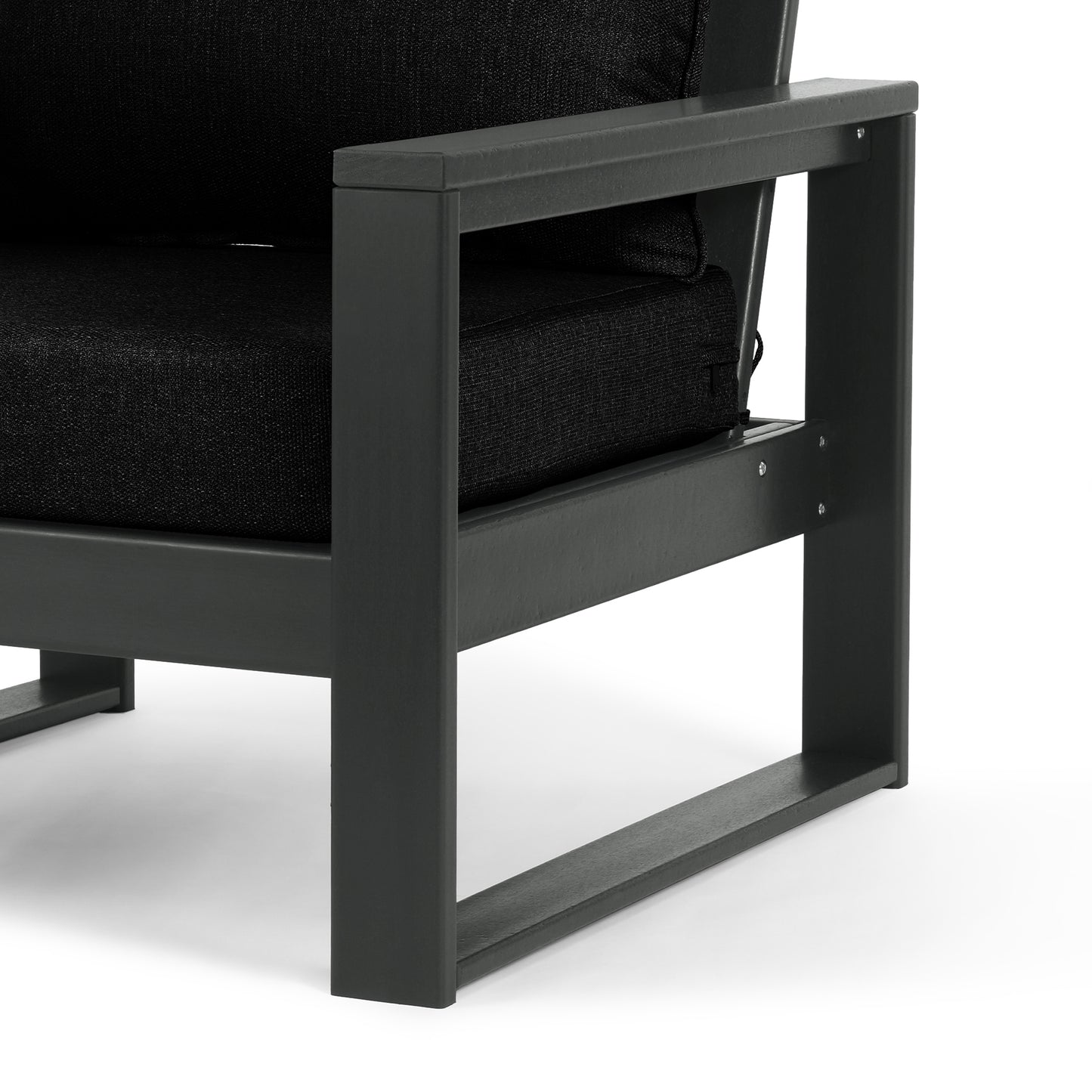 Signature All-Weather Outdoor Modular Patio Deep Seating Right Arm Chair (Right Arm Sectional Seat)