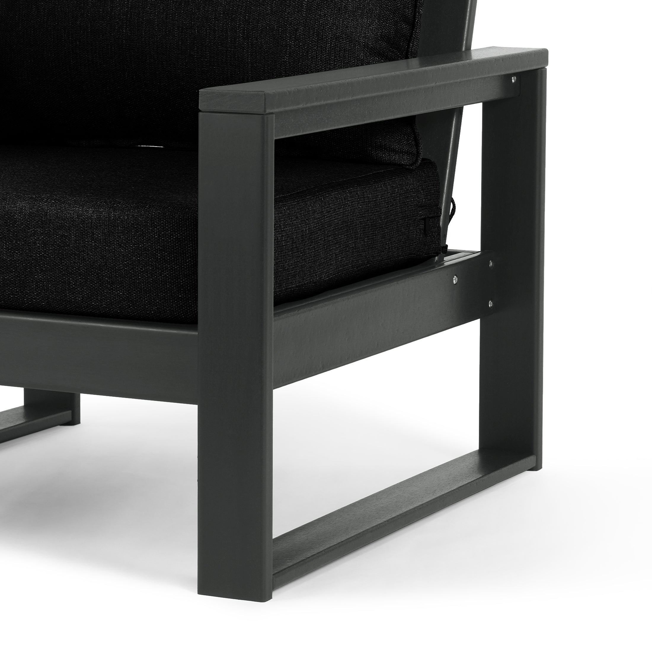 Signature All-Weather Outdoor Modular Patio Deep Seating Left Arm Chair (Left Arm Sectional Seat)