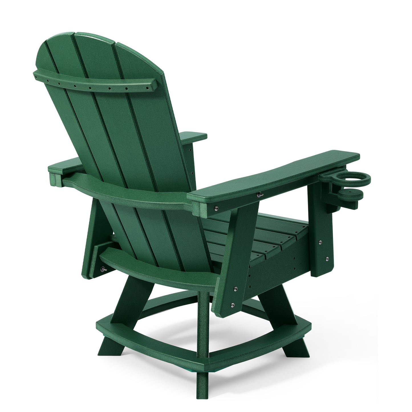 Adirondack Swivel Dining Chair with Cup Holder With Cup Holder