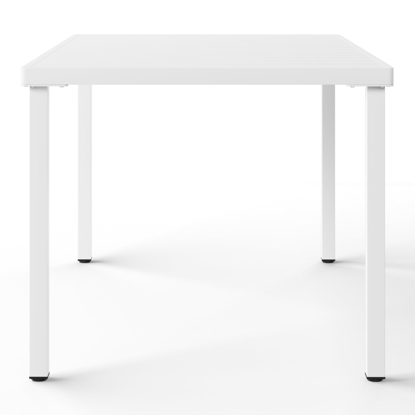 Polyform 59" x 35.4" Steel Rectangular Dining Table