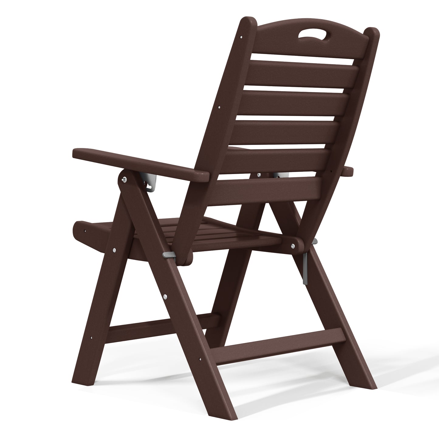 Aarhus All-Weather Outdoor Patio Folding Tall Back Dining Chair (38" High)