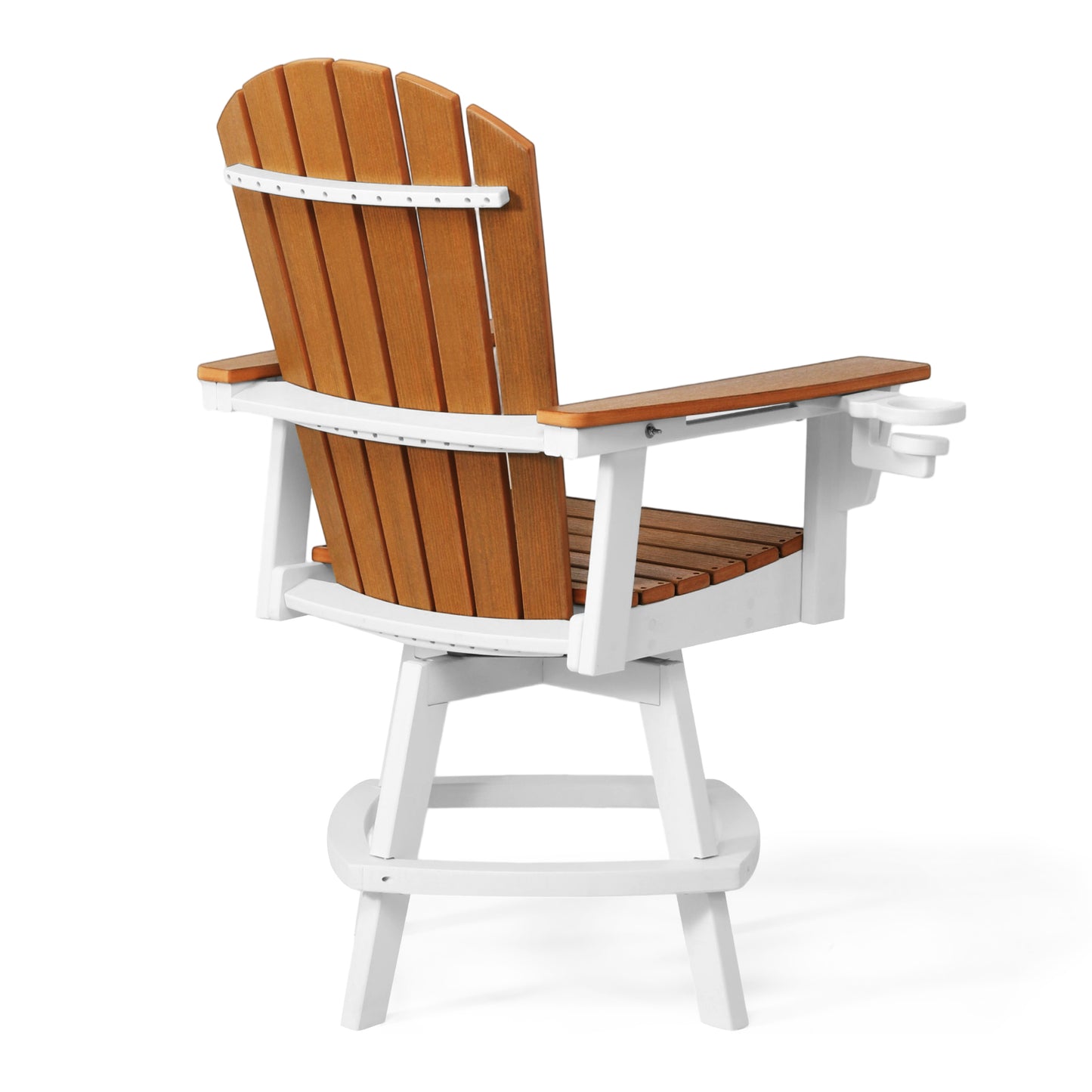 Heritage Ridge Adirondack Swivel Counter Chair With Cup Holder