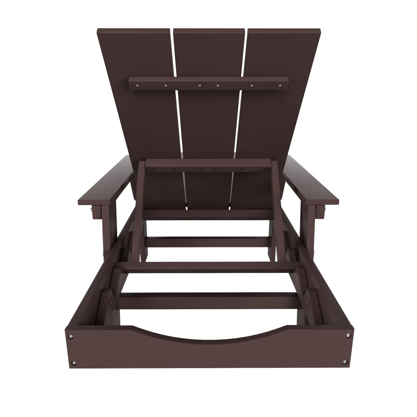 Malibu Modern All-Weather Outdoor Reclining Sun Lounger With Arm Rests & Wheels