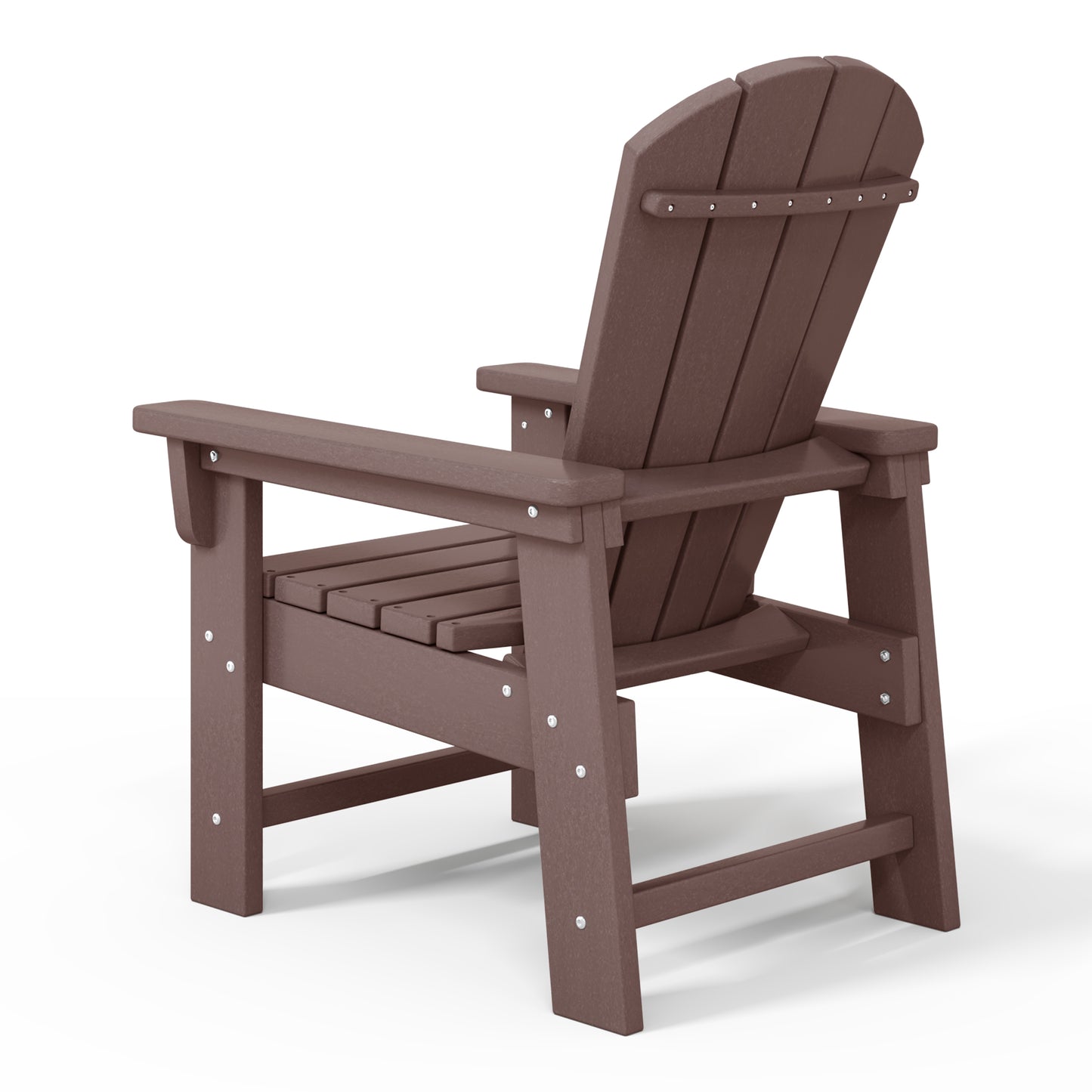 Tiny Terraces Kids' All-Weather Outdoor Poly Adirondack Chair