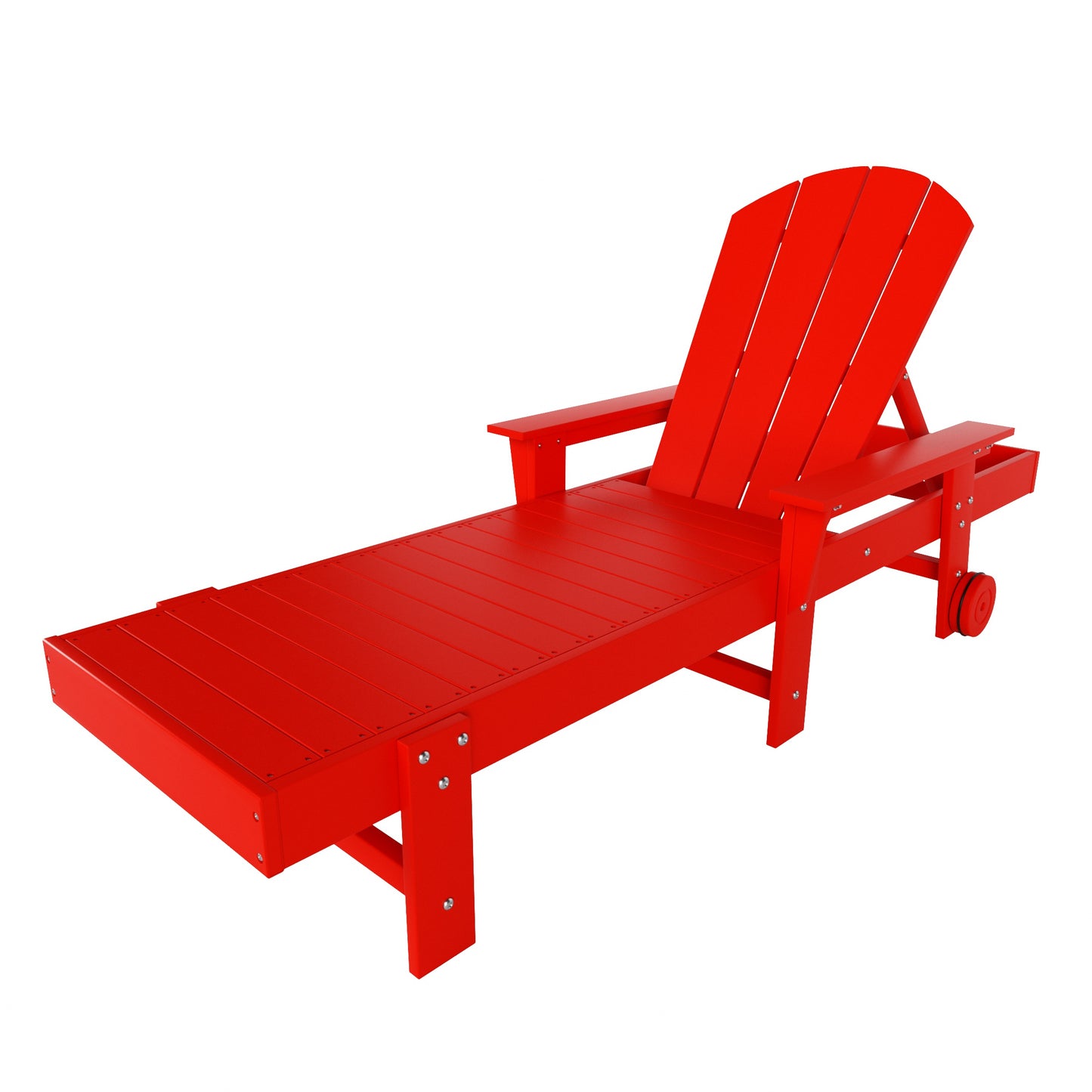 Chatham All-Weather Outdoor Adirondack Reclining Sun Lounger With Arms Rests & Wheels