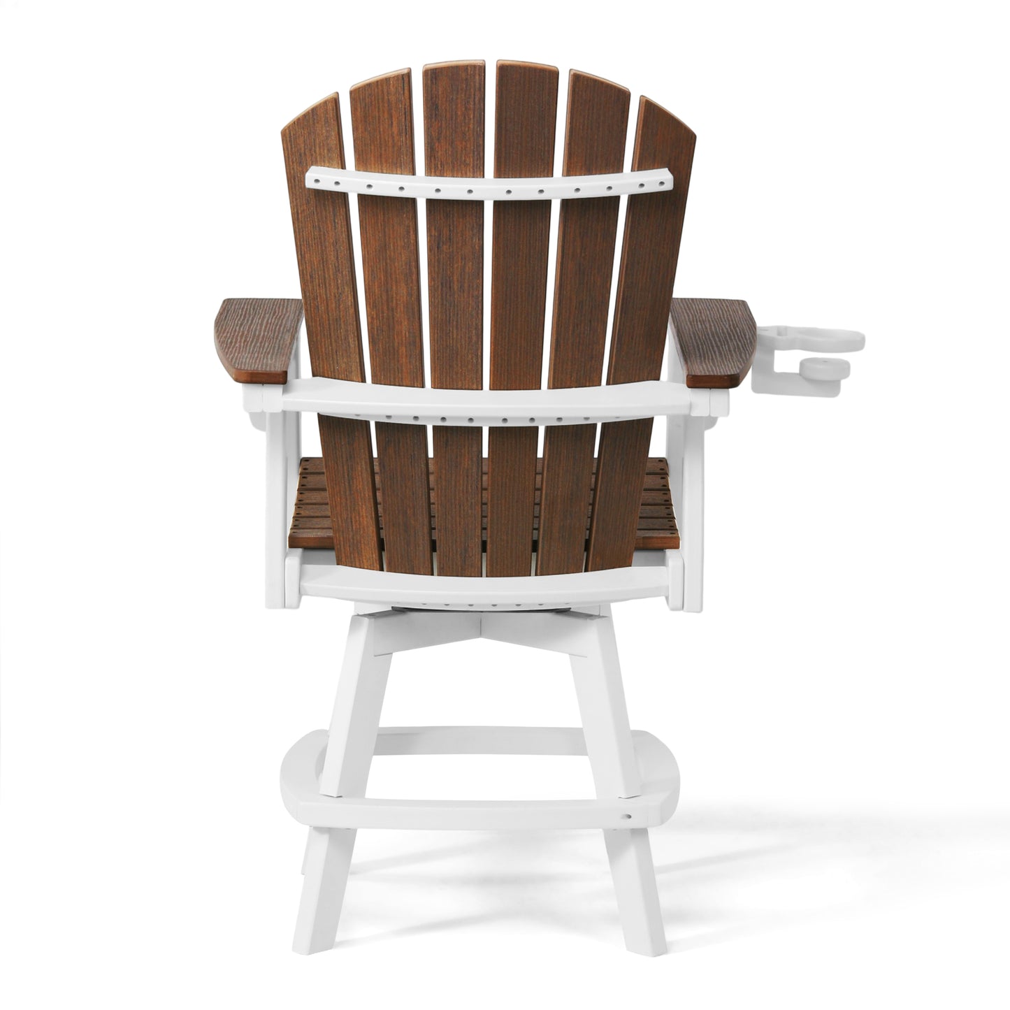 Heritage Ridge Adirondack Swivel Counter Chair With Cup Holder