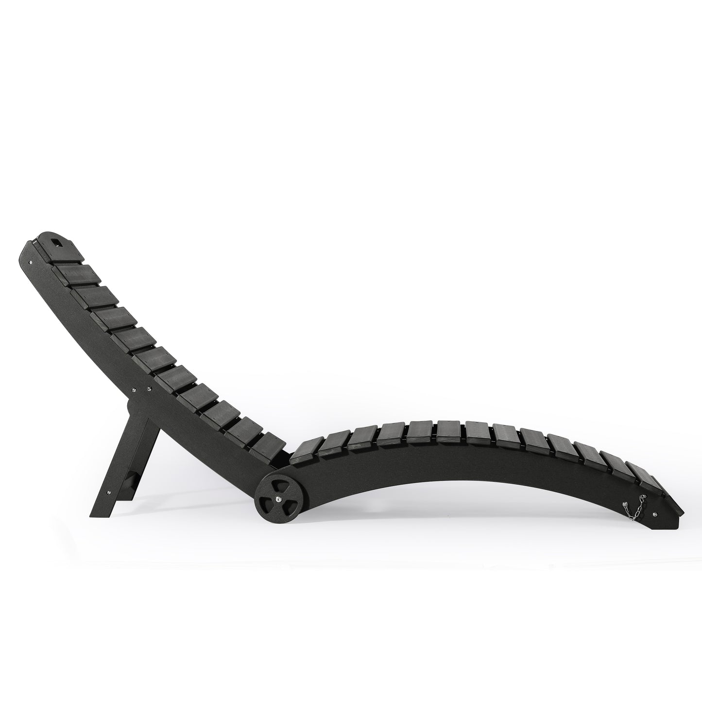 Key West Folding Pool Lounge Chair with Wheels