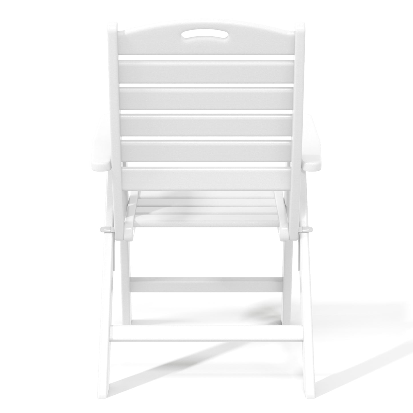 Aarhus All-Weather Outdoor Patio Folding Tall Back Dining Chair (38" High)