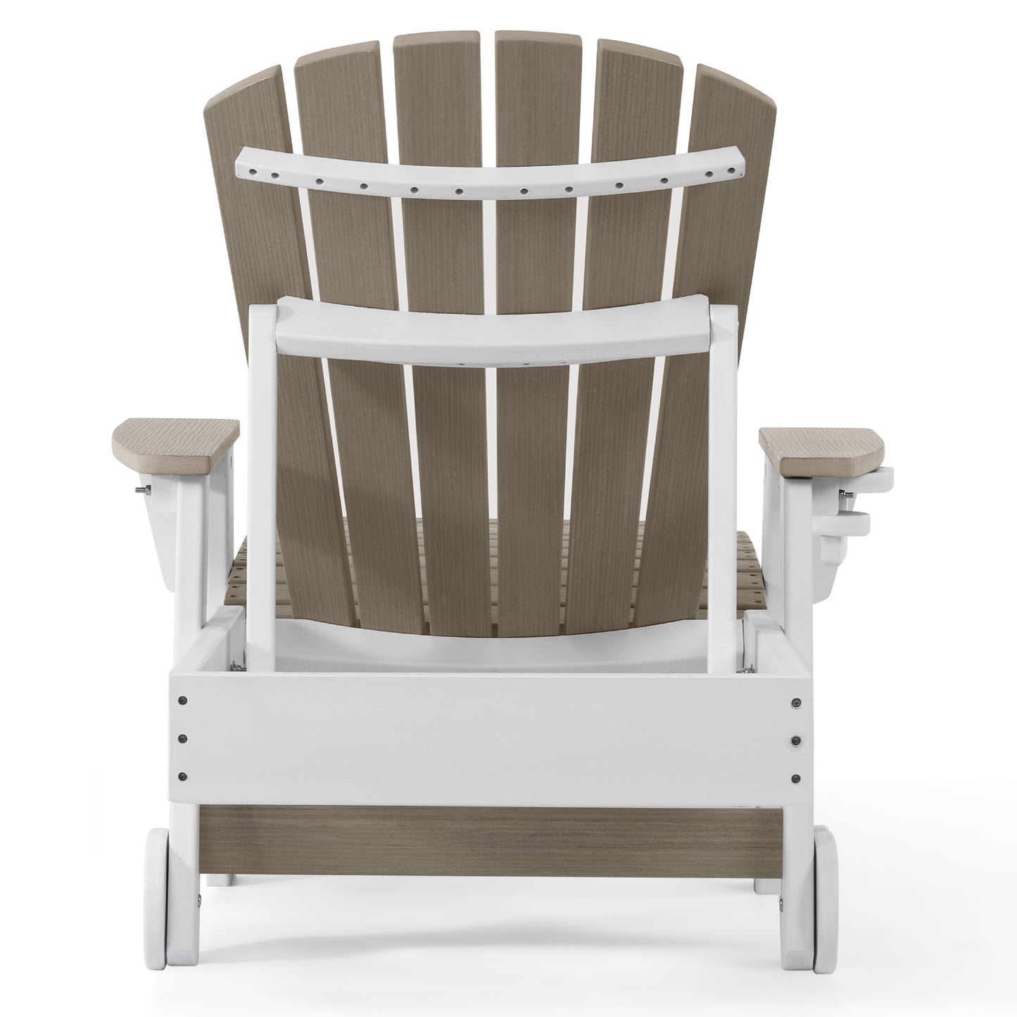Heritage Ridge Adirondack Chaise Lounge with Arms and Wheels With Cup Holder