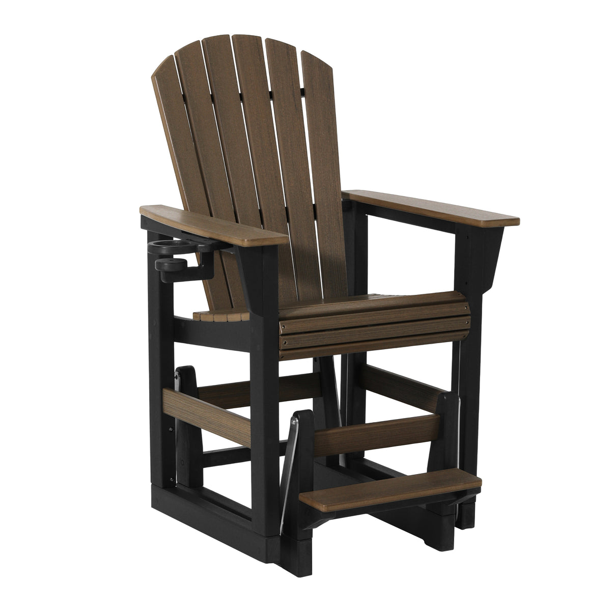 Adirondack Counter Glider With Cup Holder